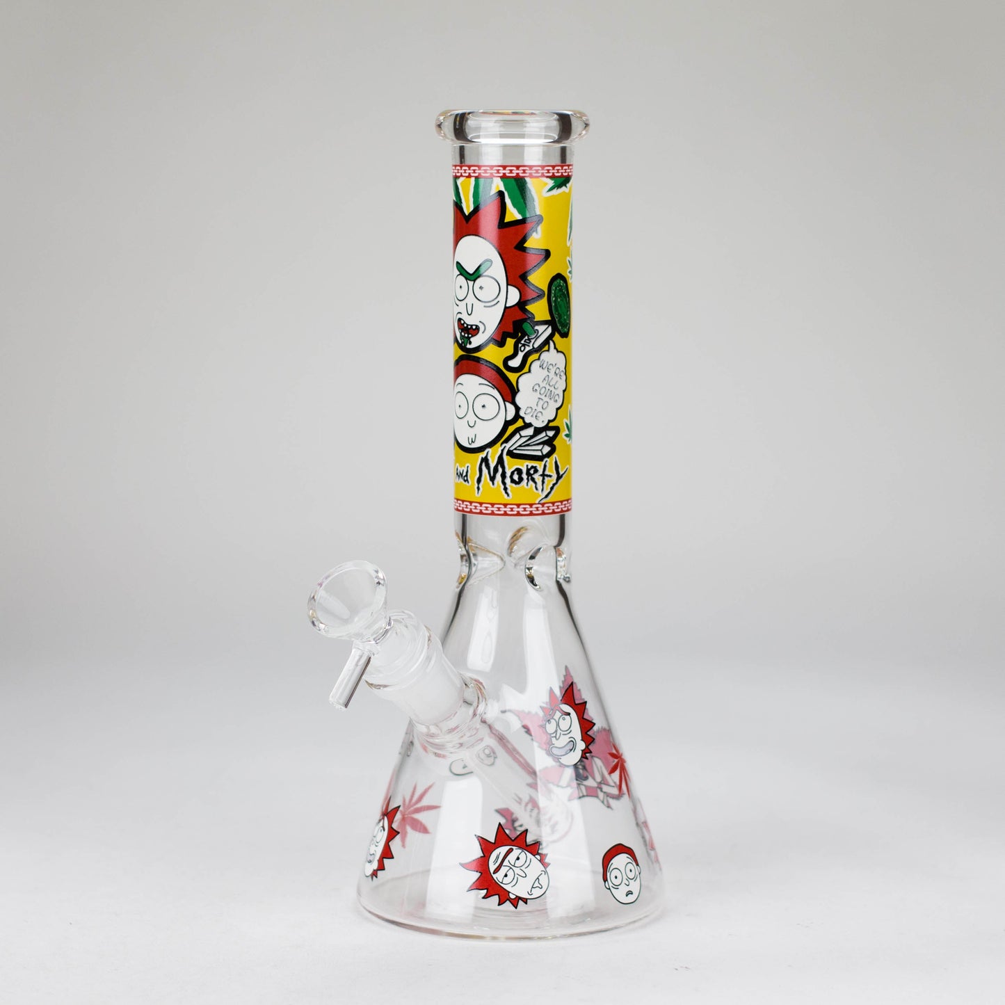 10" Comic Blast Glow in the dark Glass Bong