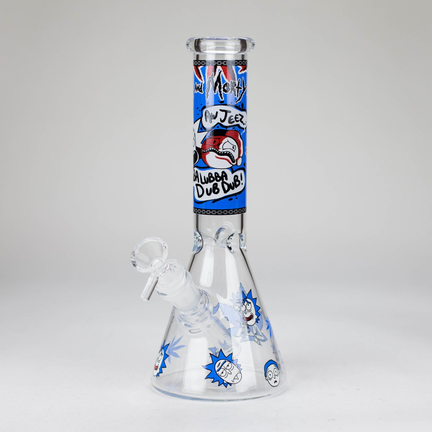10" Comic Blast Glow in the dark Glass Bong