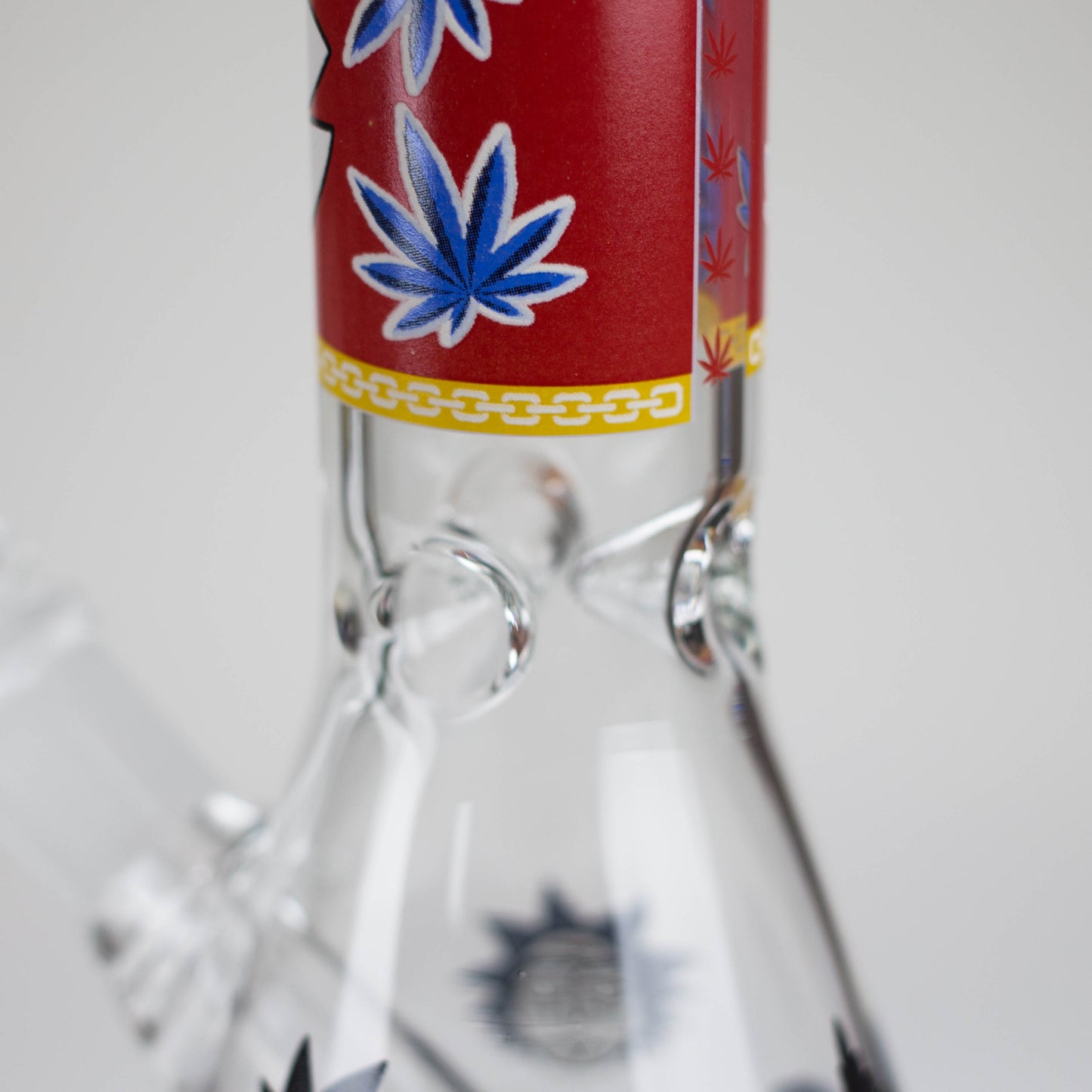 10" Comic Blast Glow in the dark Glass Bong