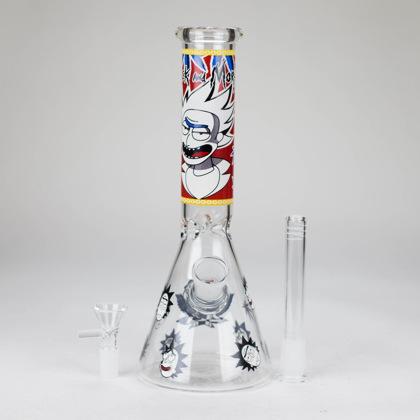 10" Comic Blast Glow in the dark Glass Bong
