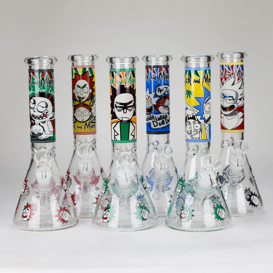 10" Comic Blast Glow in the dark Glass Bong