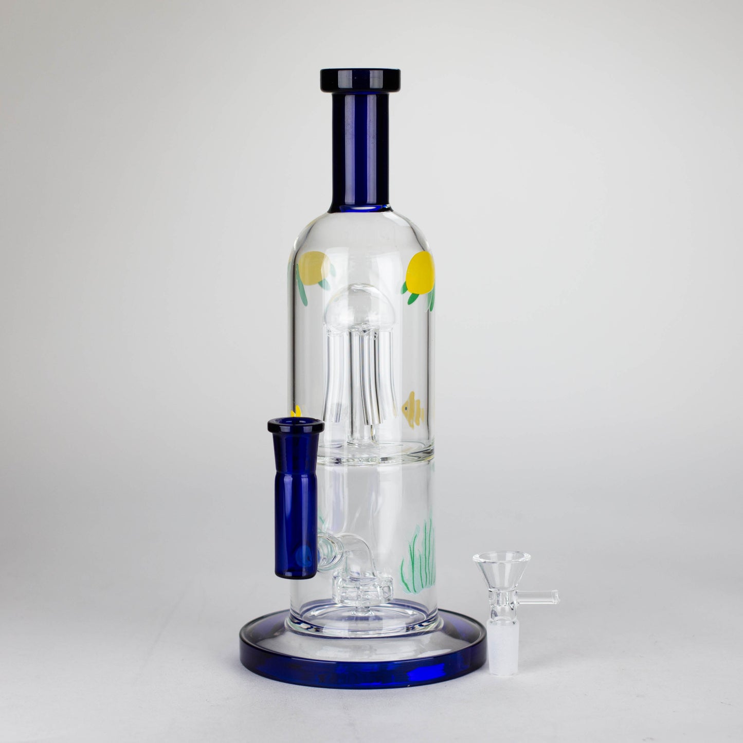 10.5" Tropical Ocean Glass Bong