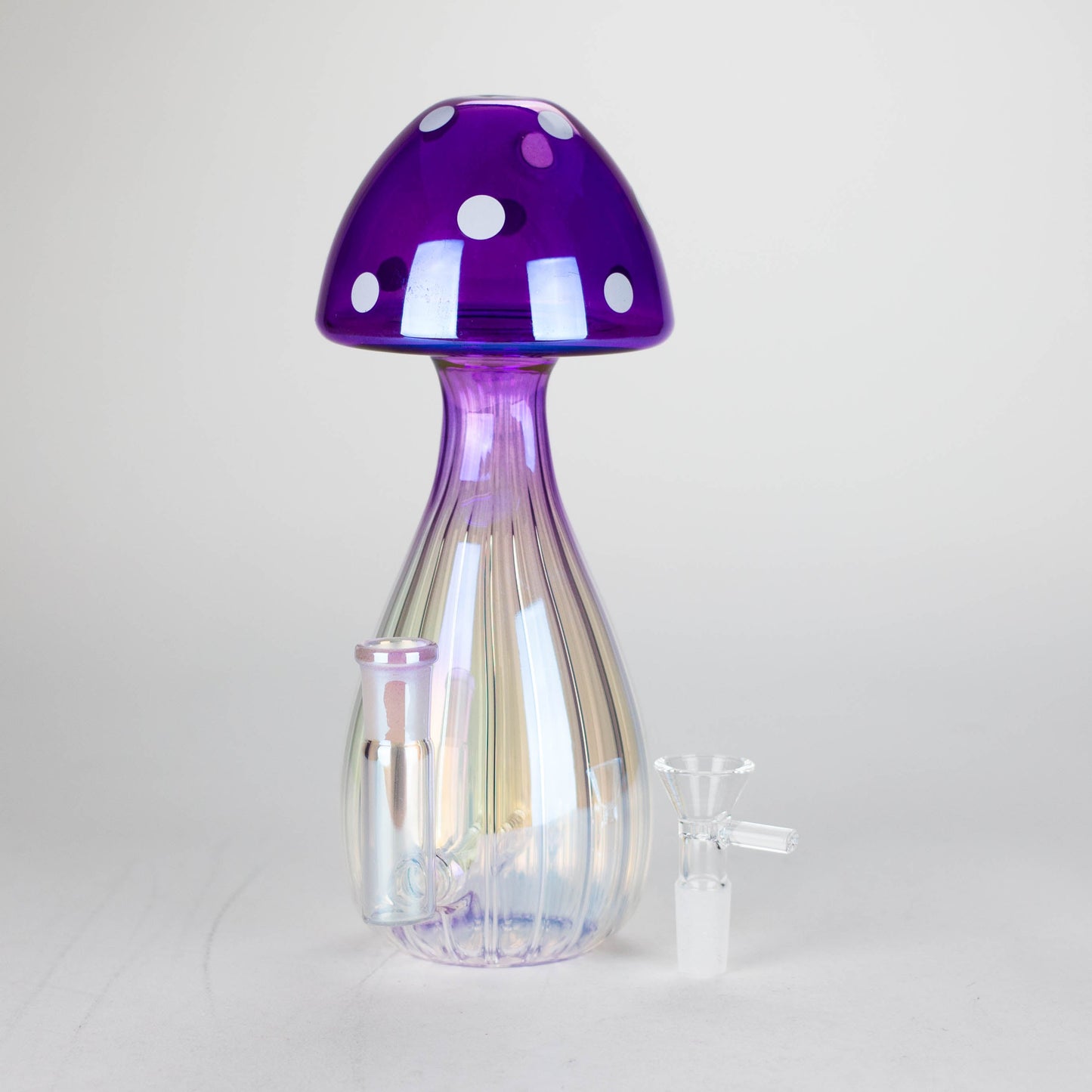 8.75" Mushroom Glass Bong
