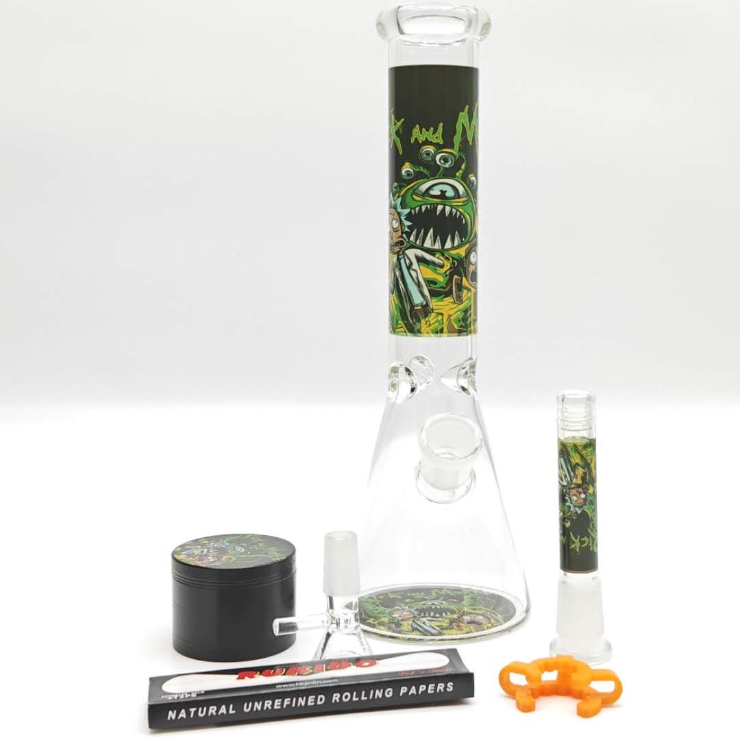 Cartoon Beaker Bong High Life Smoking Set-Assorted Color_1