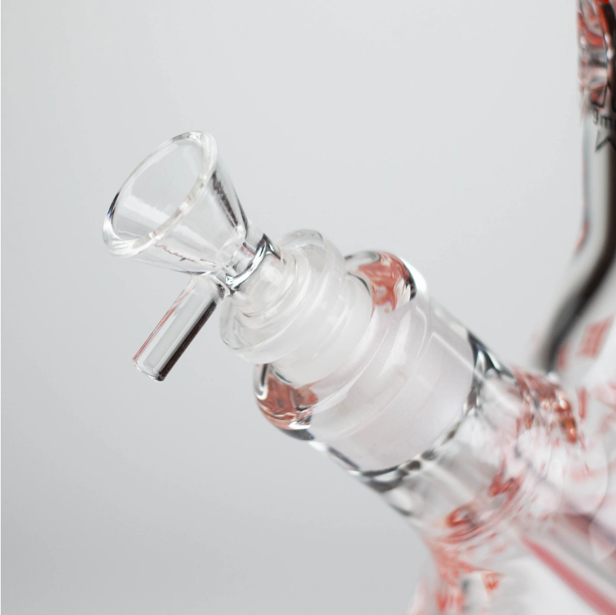 14" Cartoon Glow 9 mm glass bong