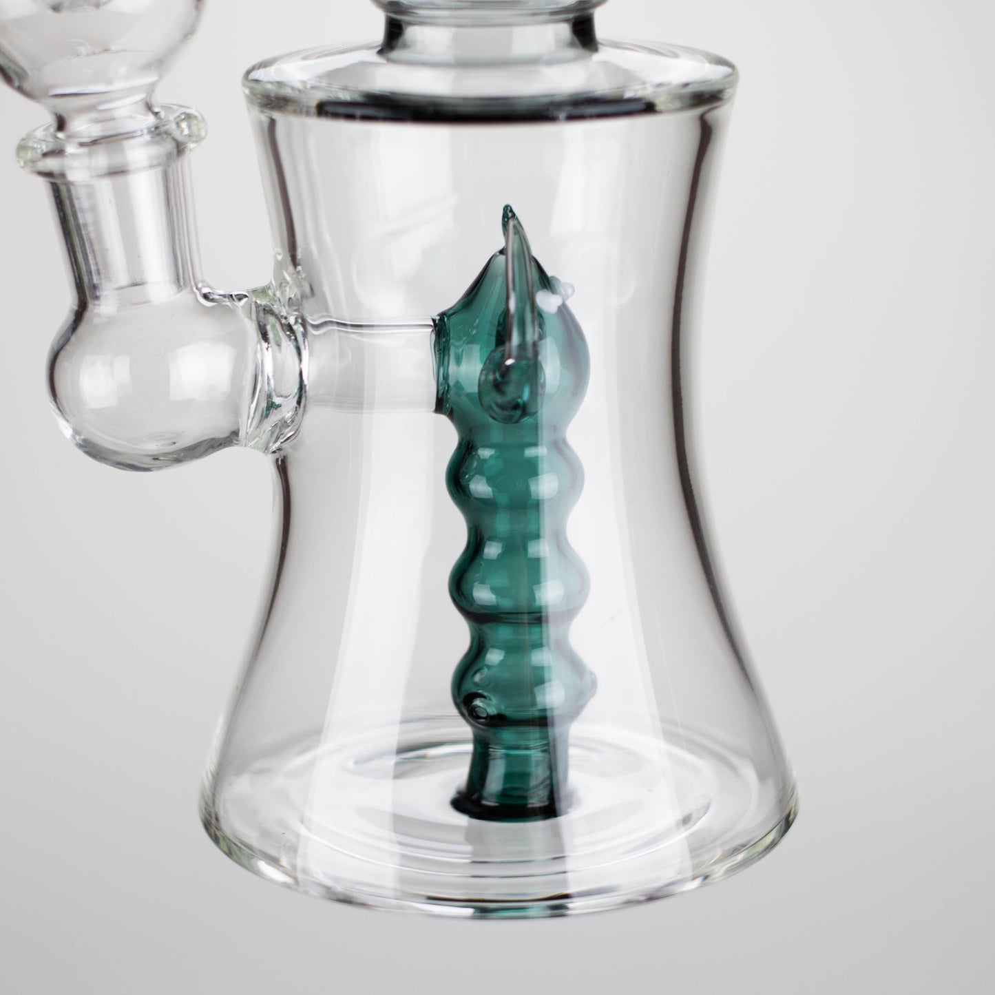 8" Assorted color tube glass bong with caterpilar diffuser