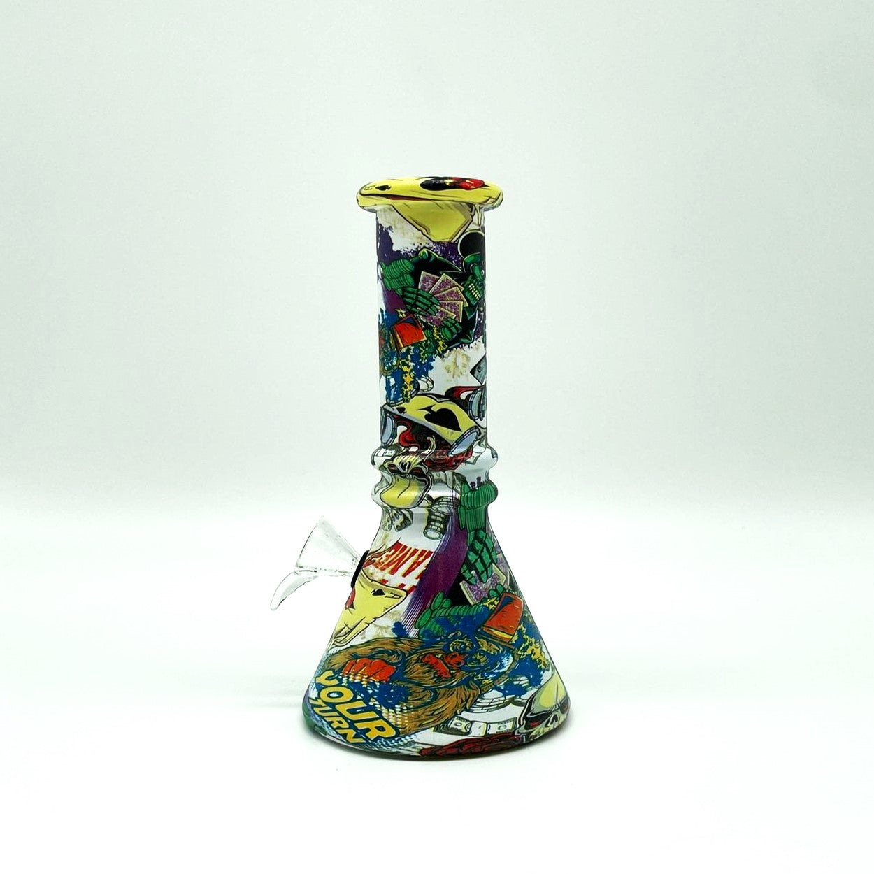 6" Multicolor Mini soft glass water bong Assorted Designs