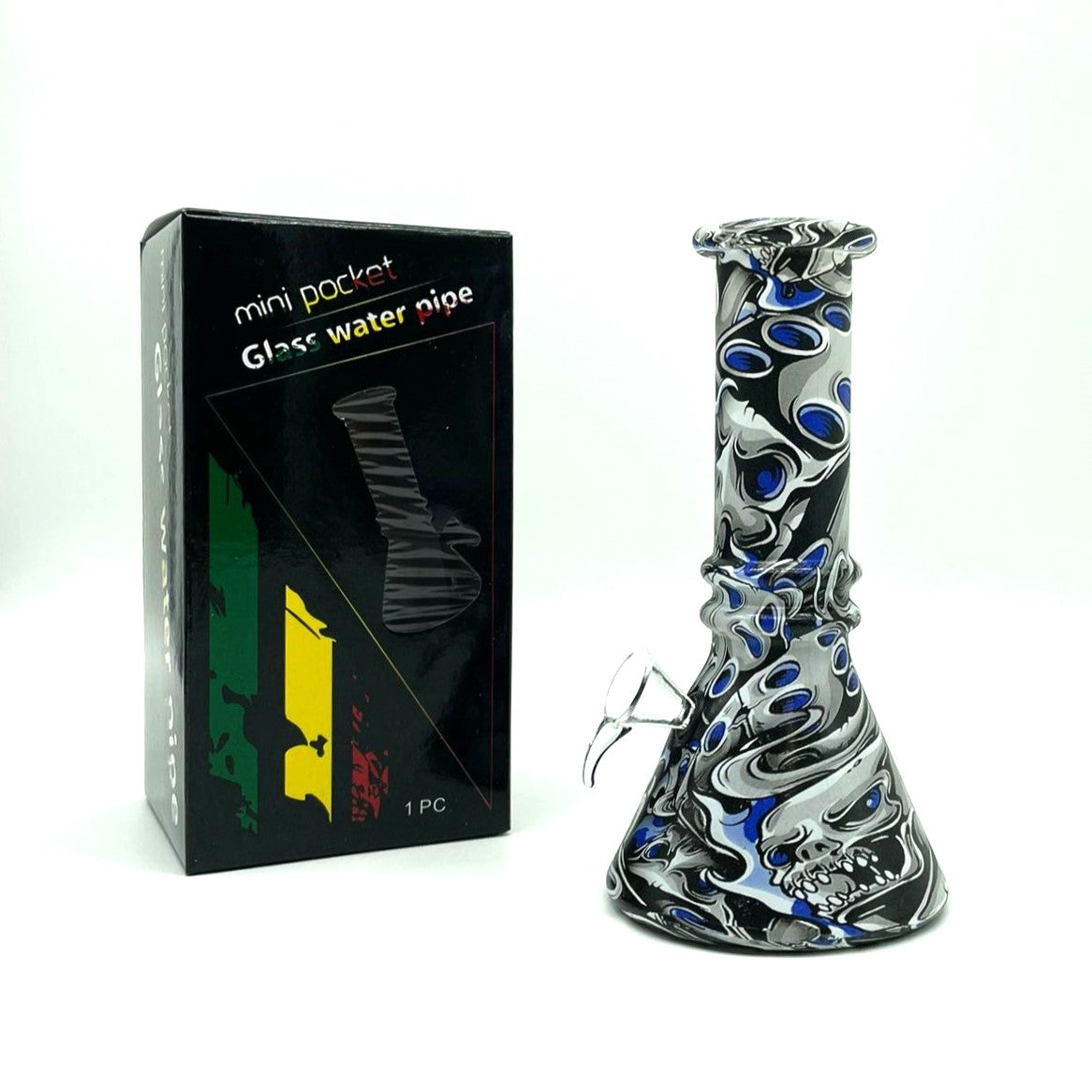 6" Multicolor Mini soft glass water bong Assorted Designs