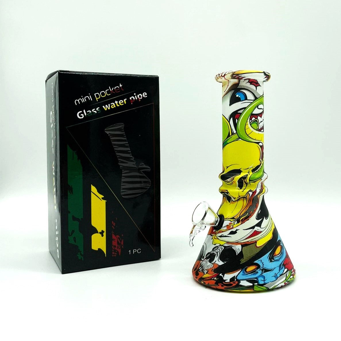 6" Multicolor Mini soft glass water bong Assorted Designs