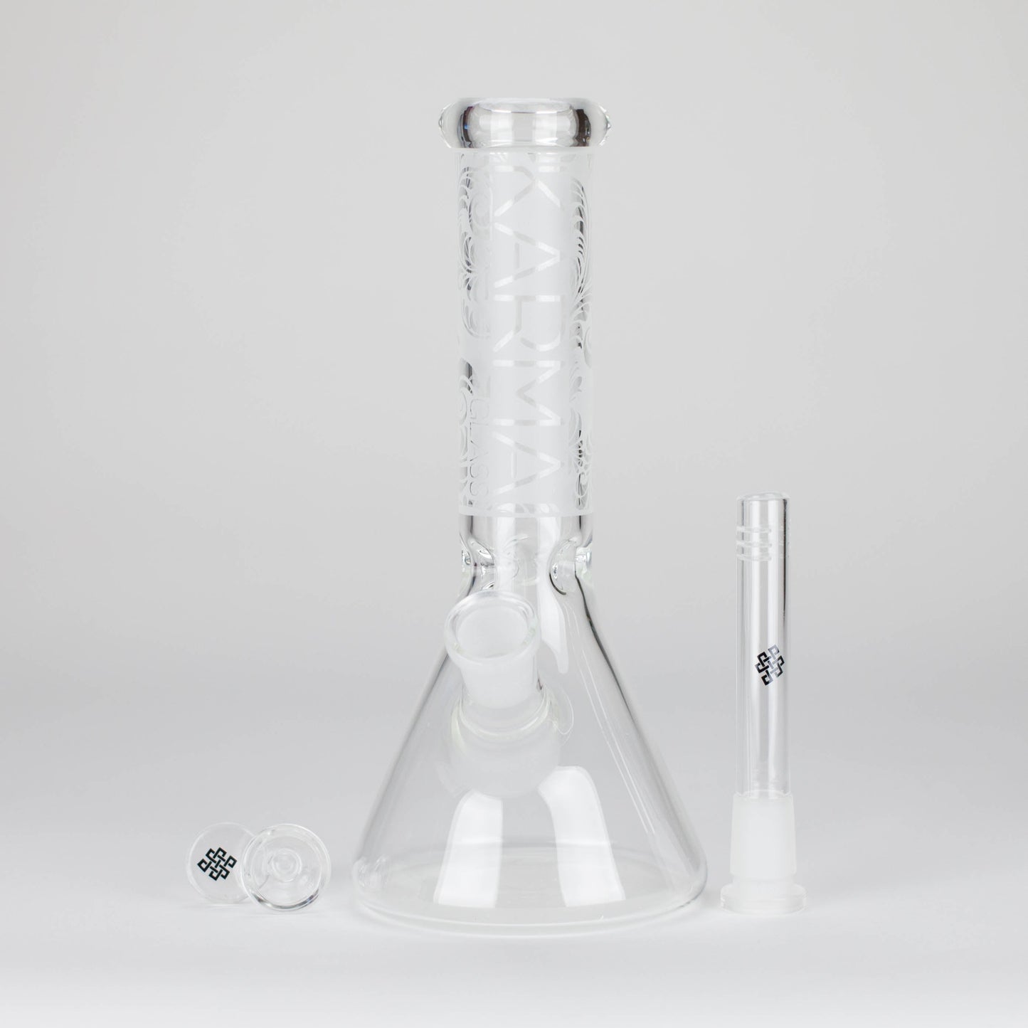 Karma | 9" Beaker Sandblasted Glass Bong