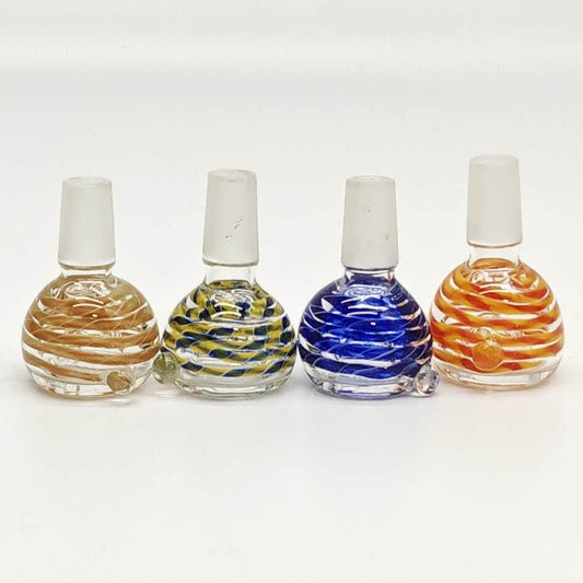 Round Assorted  Colored bowl for 14mm pack of 2