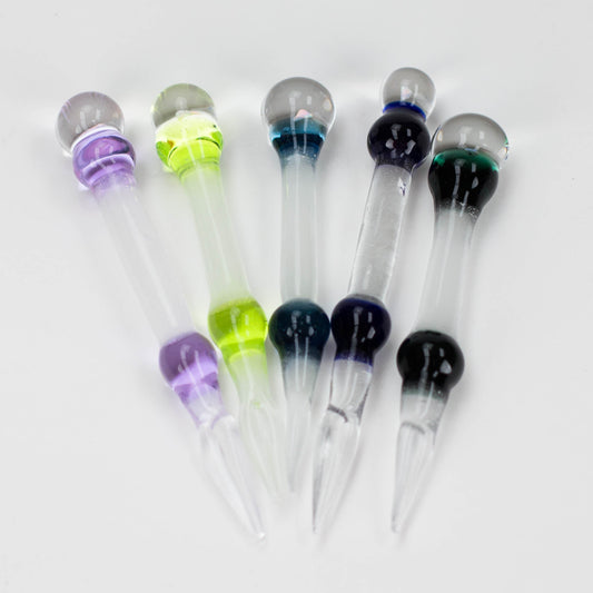 Shine glassworks | Glow in the dark Dabber with Small opal-Made In Canada