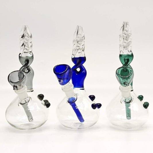 7-1/2" Rig With Colorful Bowl-Assorted Color