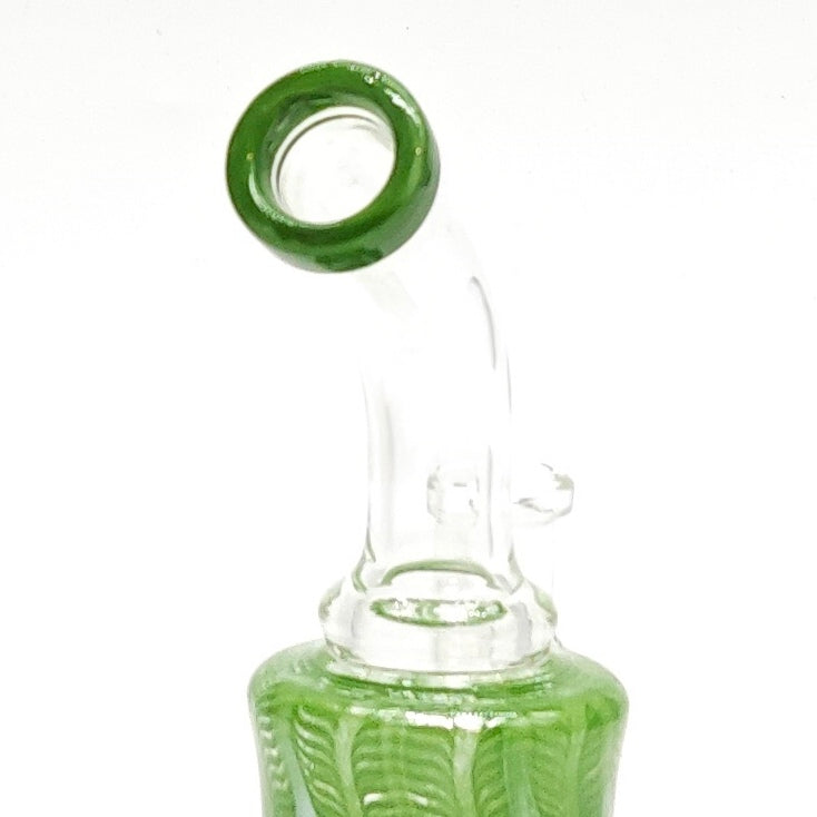 6" Wig-Wag Glass Water  Bong