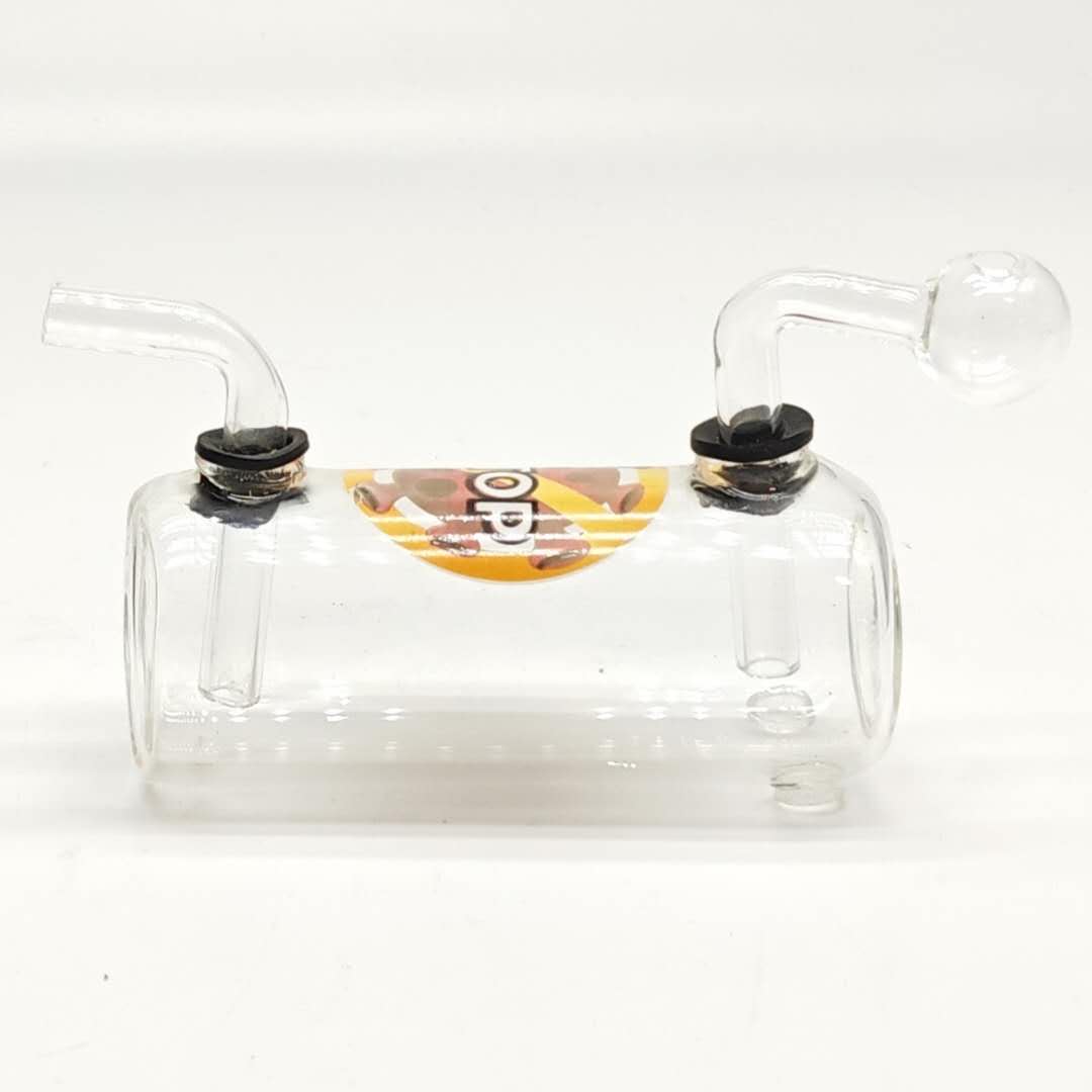 4.5" Tank Design Bubble Bong-Assorted Sticker