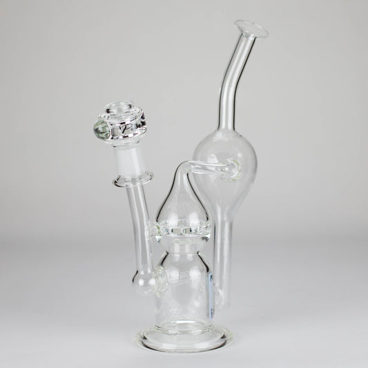 Pure Glass | 12" Infinity Recycler - Flower and Dab
