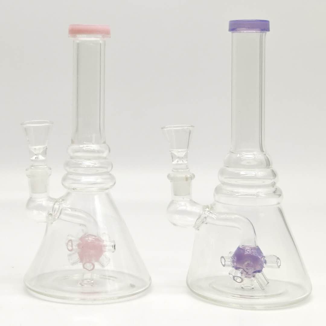 8" Shower Head Glass Bong-Assorted Color