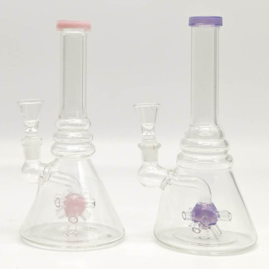 8" Shower Head Glass Bong-Assorted Color