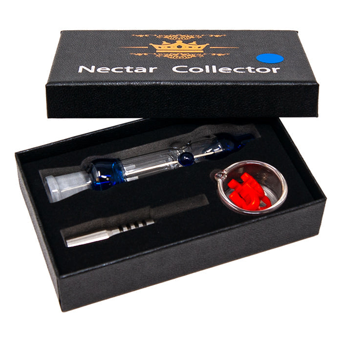 Nectar Collector inside of protective case with lid slightly opened ajar.