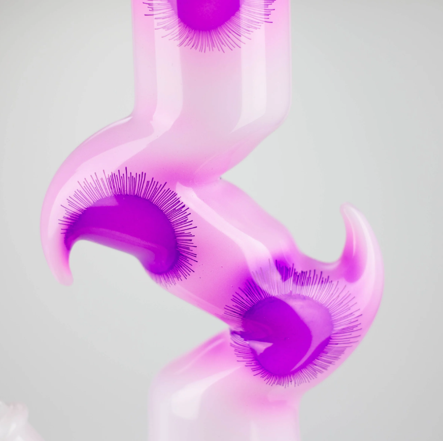 9.5" Flower Designed Bong - Assorted Color