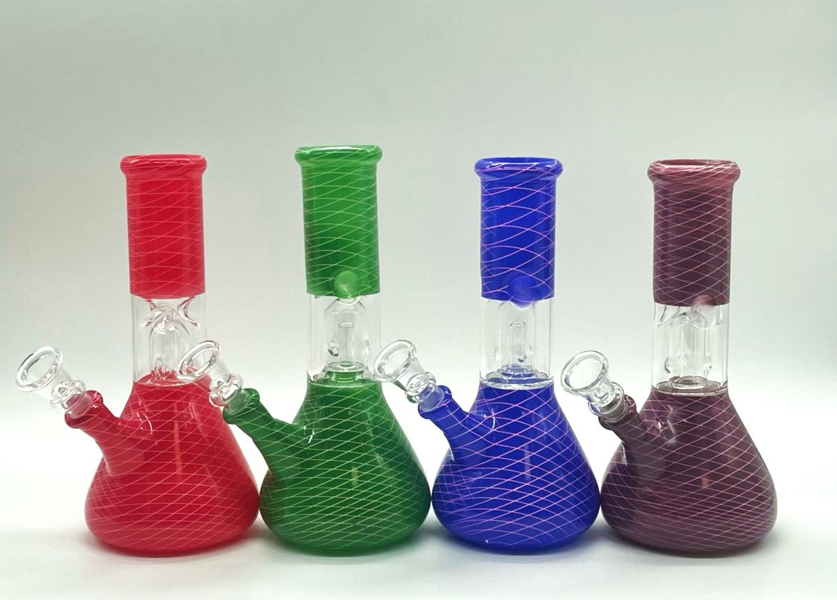 8" Water Pipe with Percolator- Assorted Color