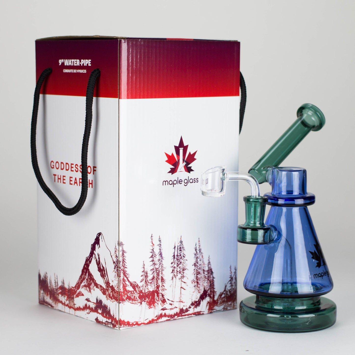 Maple Glass | 9" Goddess of The Earth Series Glass Dab Rig