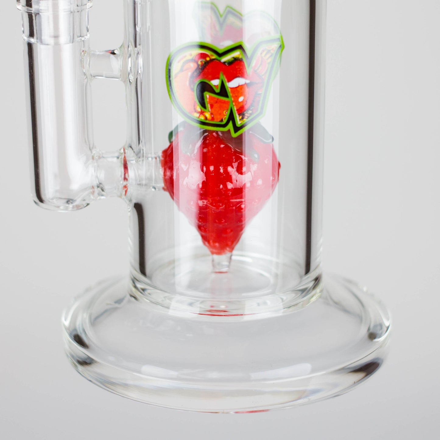 Ganjavibes | 8.5 inches Strawberry perc Waterpipe & Dabrig with Quartz Banger