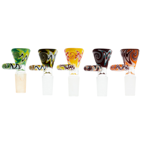 Medusa | Glass Wigwag Bowl Pack of 2 - Assorted Colours