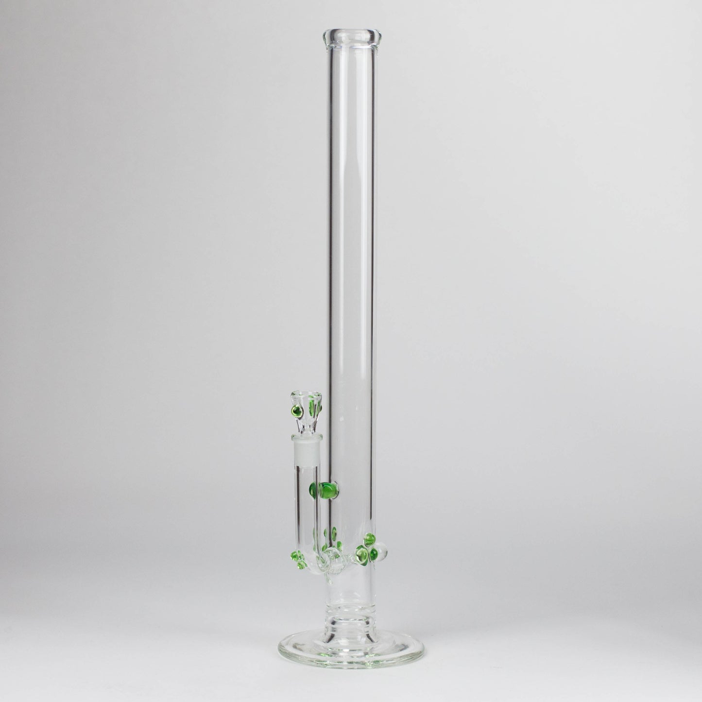 Shine Glassworks | 22 inch 38mm Straight Tube with opal accents -Made in Canada