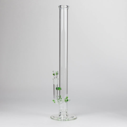 Shine Glassworks | 22 inch 38mm Straight Tube with opal accents -Made in Canada