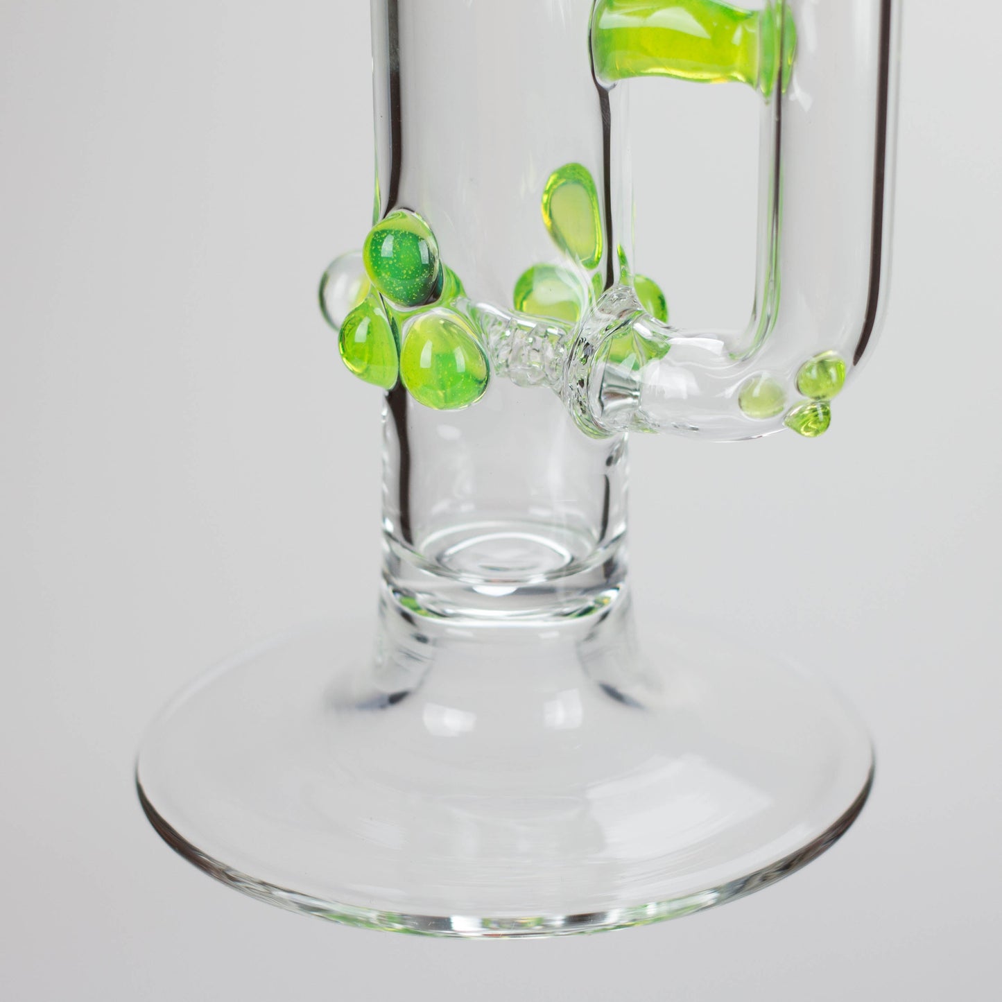Shine Glassworks | 22 inch 38mm Straight Tube with Latticino mouthpiece and opal - Made in Canada