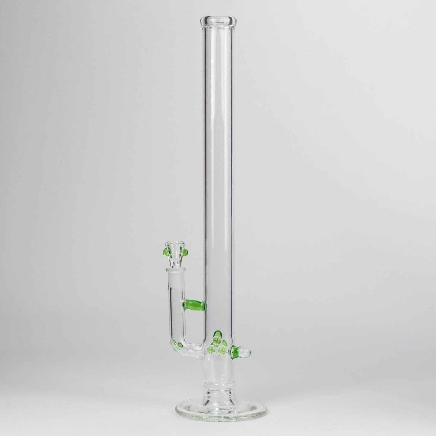 Shine Glassworks | 22 inch 38mm Straight Tube with opal accents -Made in Canada