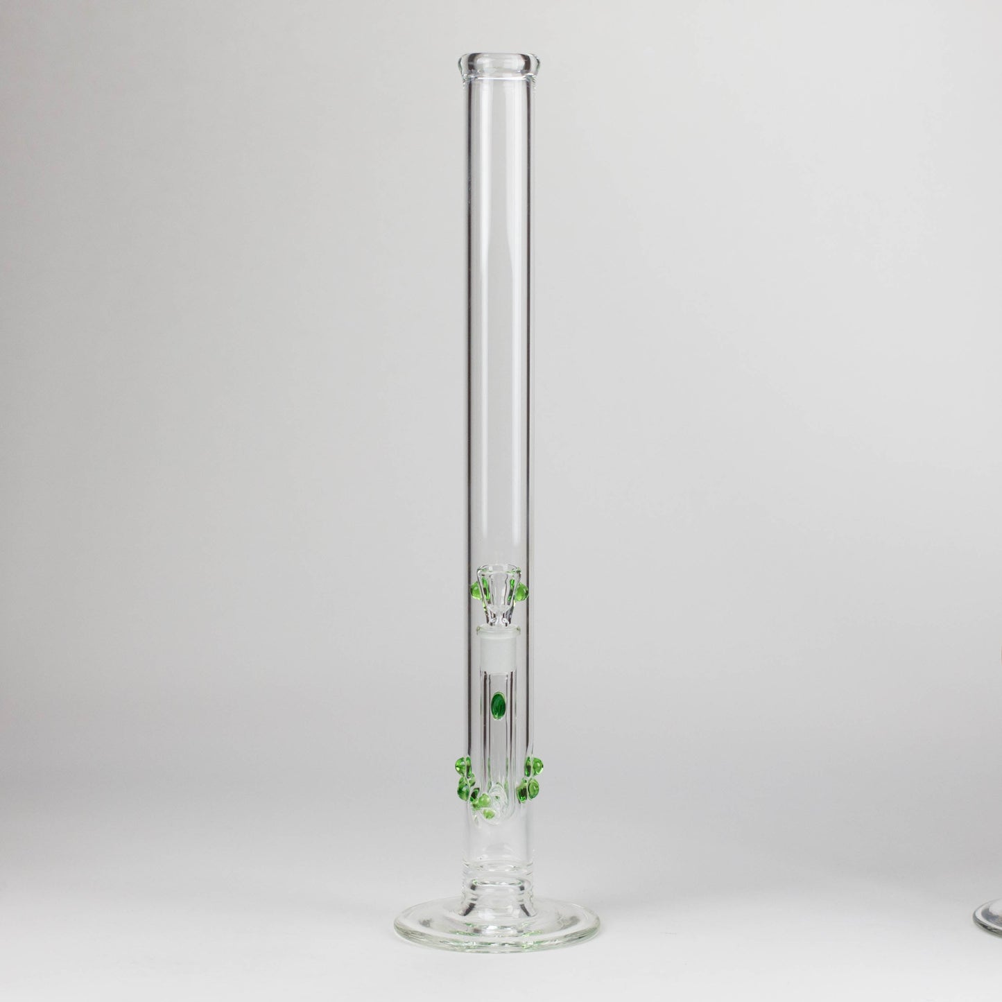 Shine Glassworks | 22 inch 38mm Straight Tube with opal accents -Made in Canada
