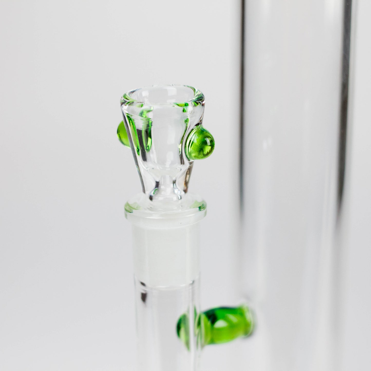 Shine Glassworks | 22 inch 38mm Straight Tube with opal accents -Made in Canada