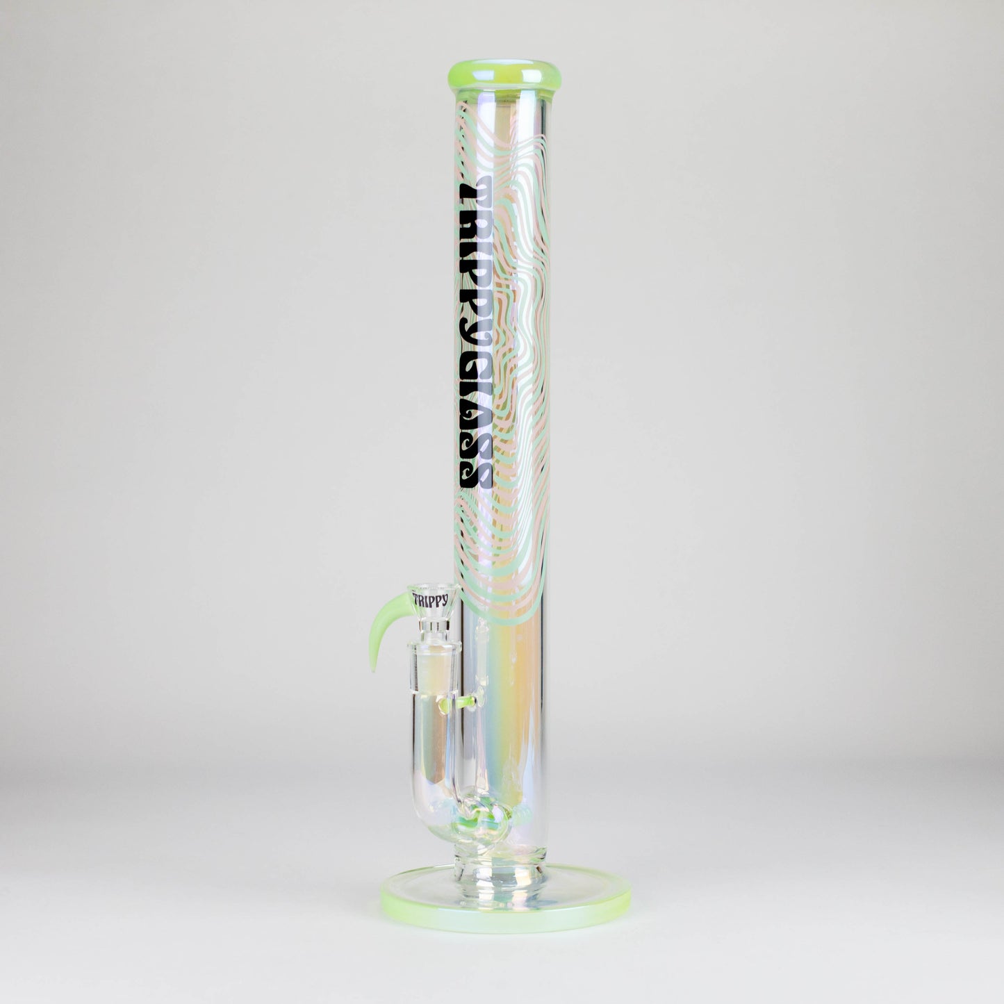 Trippy Glass | 17" Holographic Double Inline Straight Tube Glass Bong