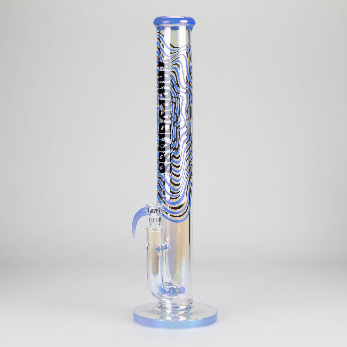 Trippy Glass | 17" Holographic Double Inline Straight Tube Glass Bong