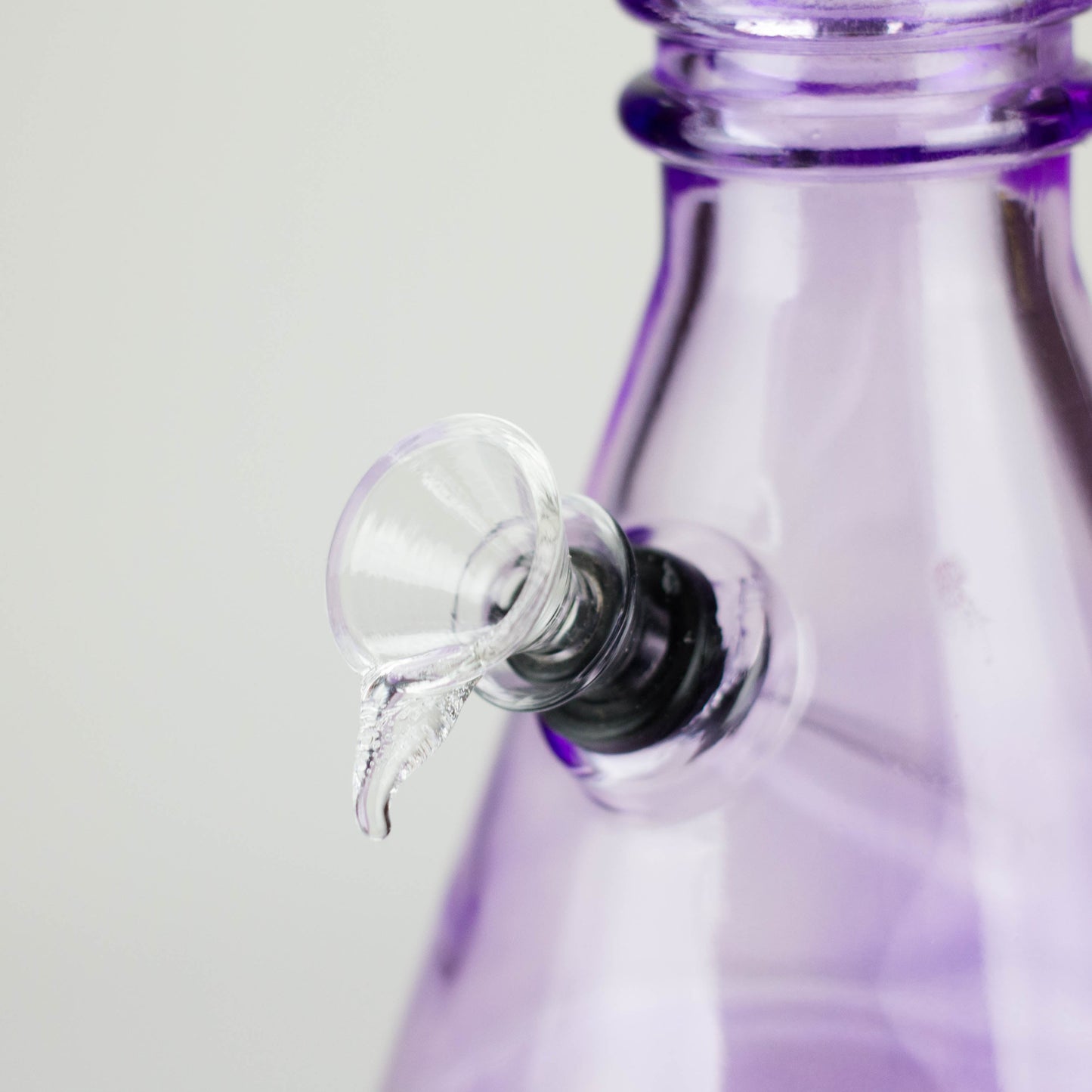 12" colored soft glass water bong