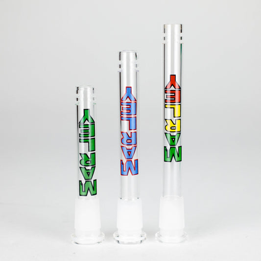 Marley Glass | Colored Logo Downstems with Diffusion Cuts – 3", 4", 5"