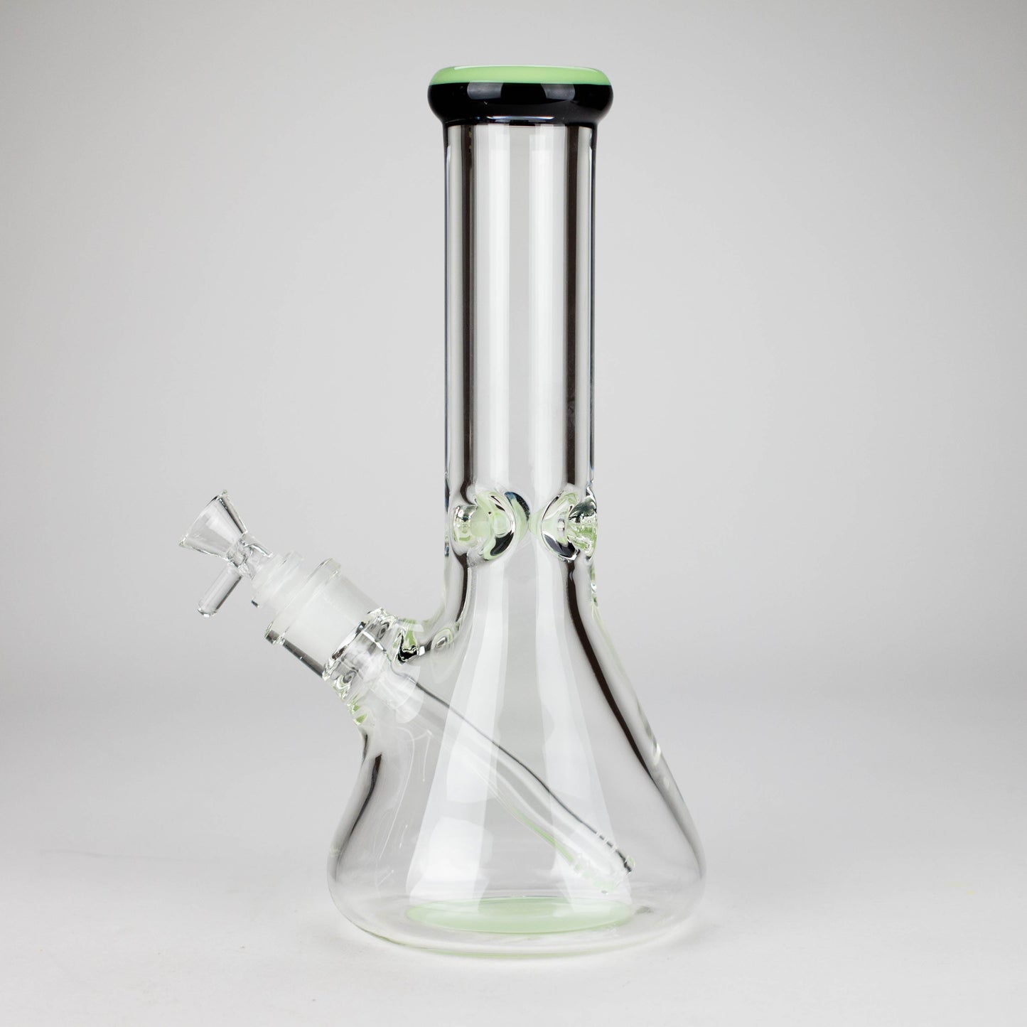 12" Classic Rim Beaker Bong – 9mm Thick Glass with 14mm Bowl Joint