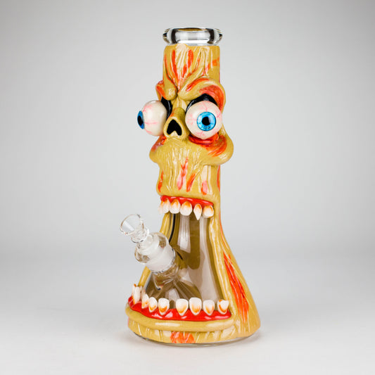 12" Monster Zombie Face Glass Bong – 9mm Thick