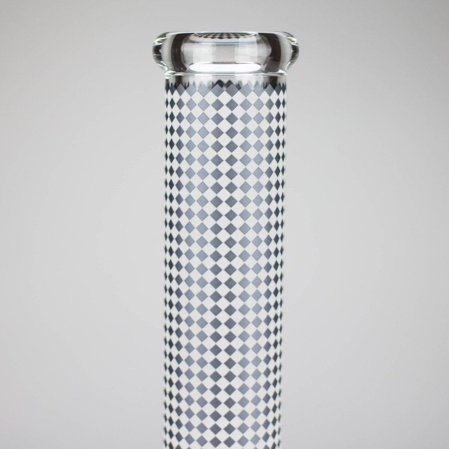 15" Grid Pattern Beaker Bong – Glow in the Dark