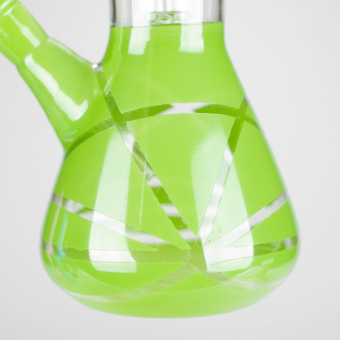 12" Zic-Zac Glass Water Pipe with Dome Percolator | Assorted Colors