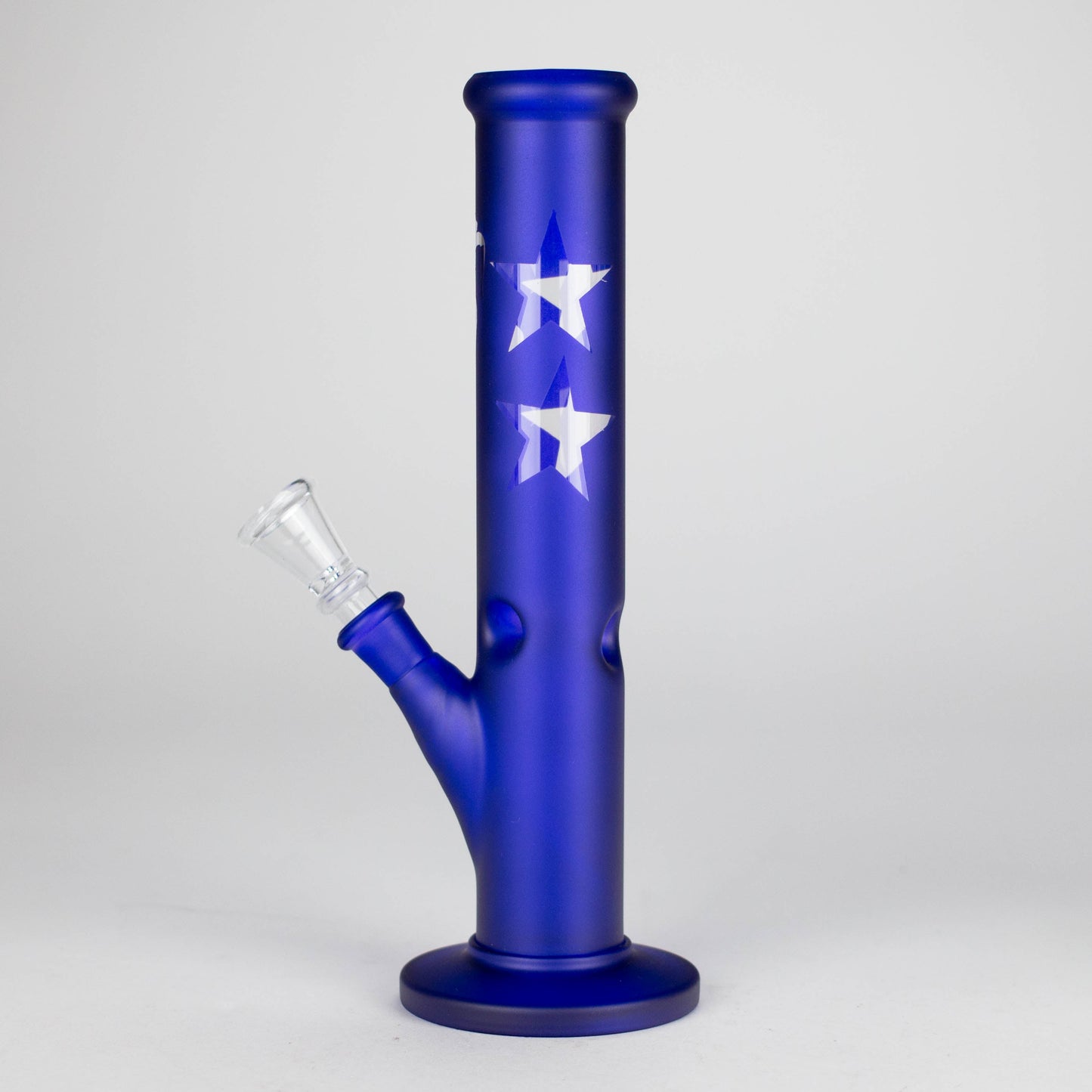 10" Straight Tube Water Pipe with Star Pattern | Durable Glass – Assorted Colors