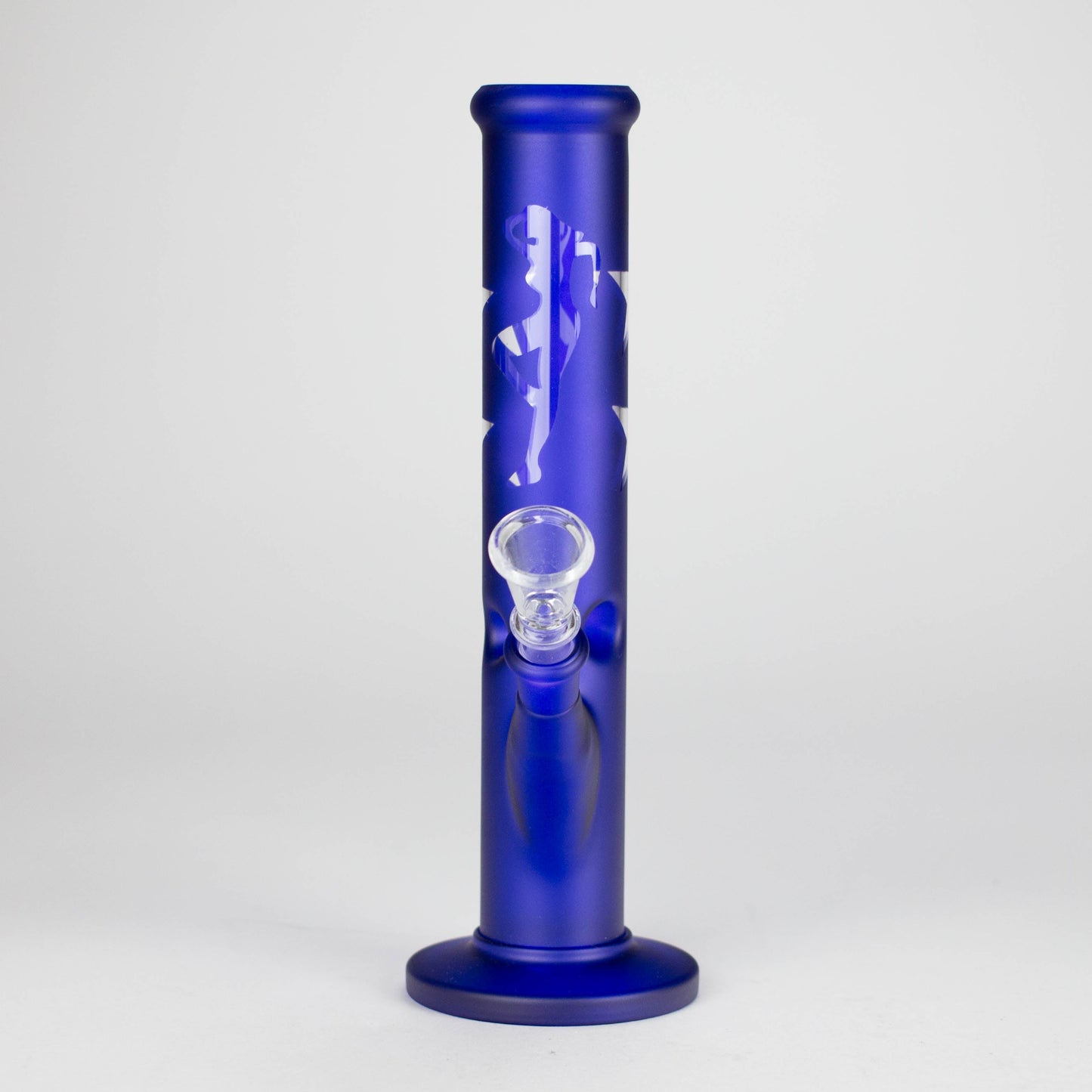 10" Straight Tube Water Pipe with Star Pattern | Durable Glass – Assorted Colors