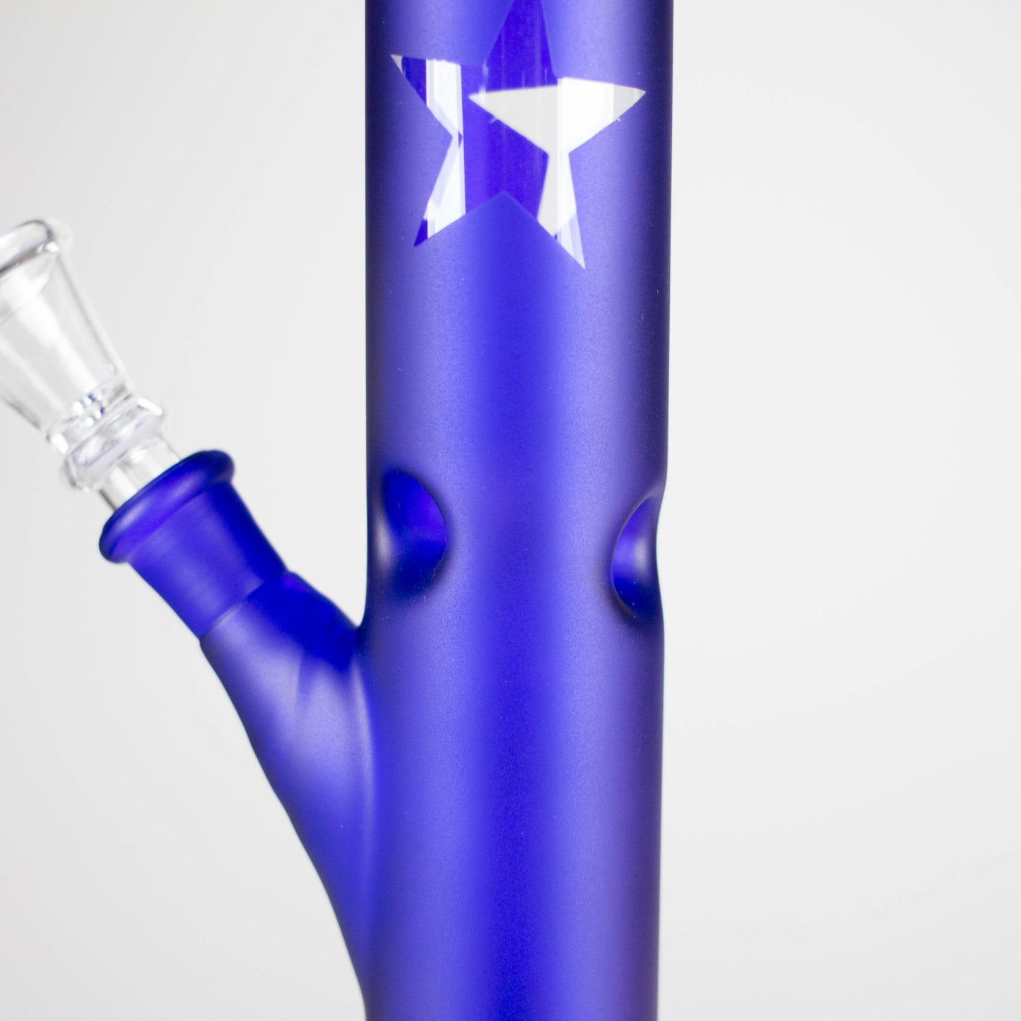 10" Straight Tube Water Pipe with Star Pattern | Durable Glass – Assorted Colors