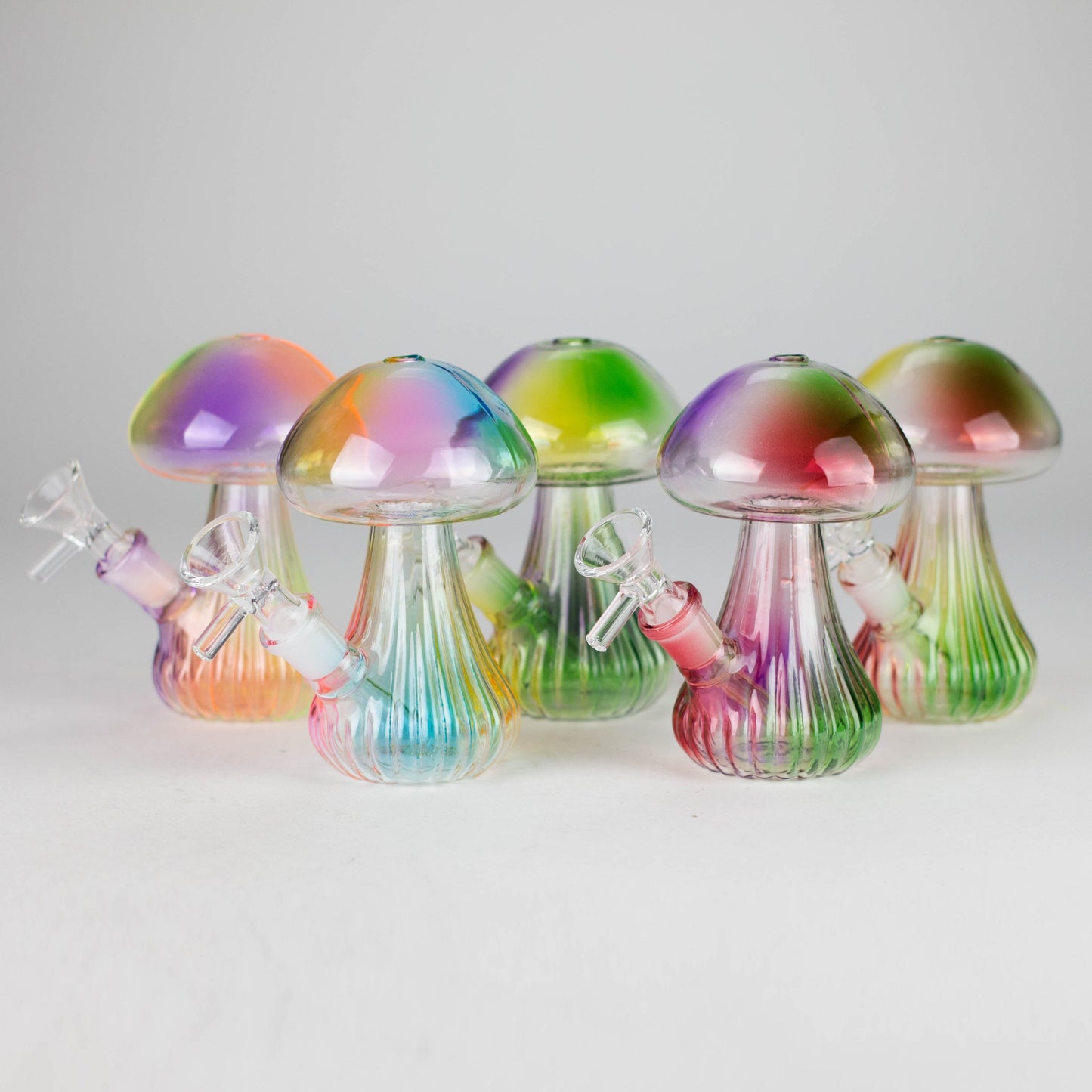 5" Magic Mushroom Glass Bong – Compact & Whimsical Design