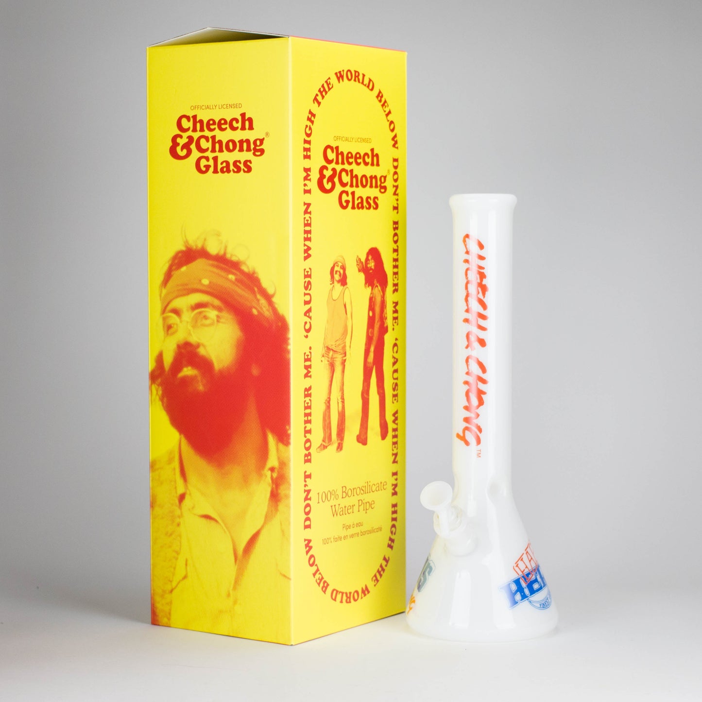 Cheech & Chong® Glass | 15" Tall Nice Dreams Beaker Base Water Pipe