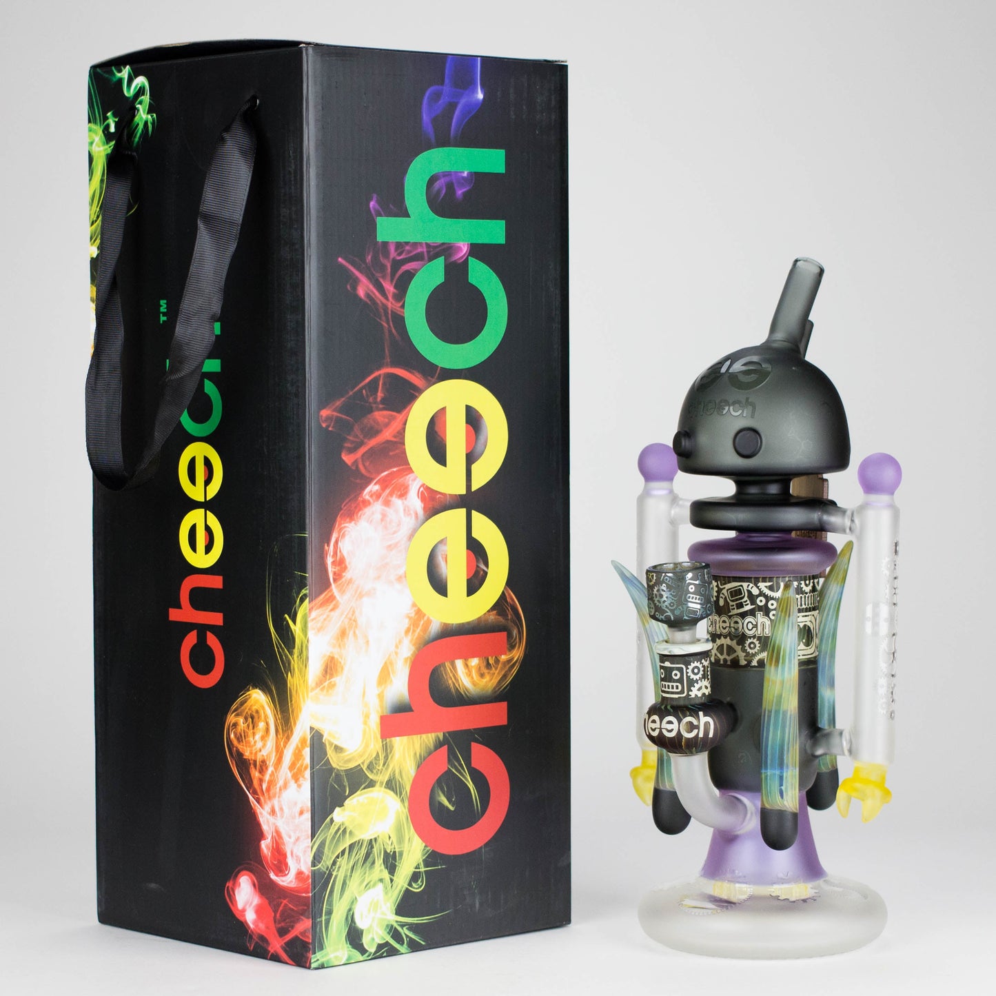 Cheech | 12″ AI Bubble Bot Deluxe bong – CHE‑30x