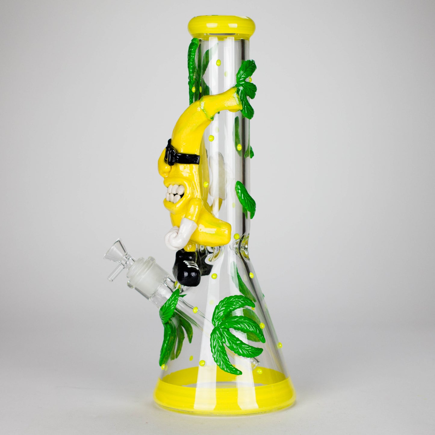 13" Bananabudz Glow in the dark Glass Bong