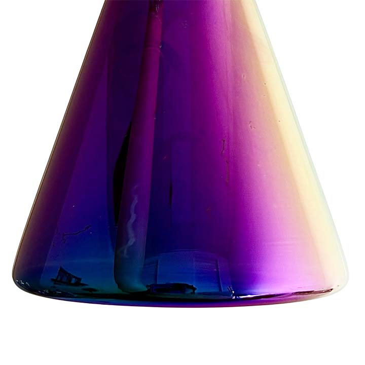 Fortune | 10" 5mm Electroplate Glass Bong- Assorted Colour